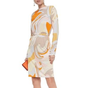 EMILIO PUCCI Marilyn Lace Trim Acapulco PrintDress